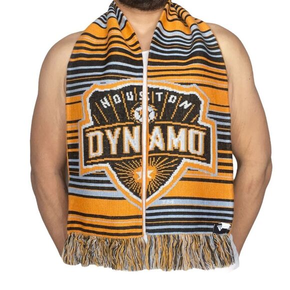 adidas Houston Dynamo Soccer Scarf Forever Orange MLS 56" Long - Picture 1 of 3